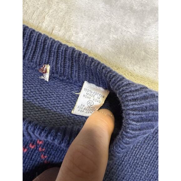 Vintage Kalvin Diamond Grandpa Golf Sweater Cable Knit Preppy Ireland Athleisure - Picture 4 of 12